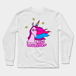 Lady Lavacorn - Unicorn Tshirt Mug Tote Phone Case and more using this print! Long Sleeve T-Shirt